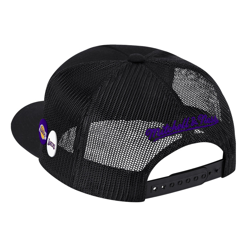 Nostalgia BLK 110 Flex Trucker Snapback Lakers
