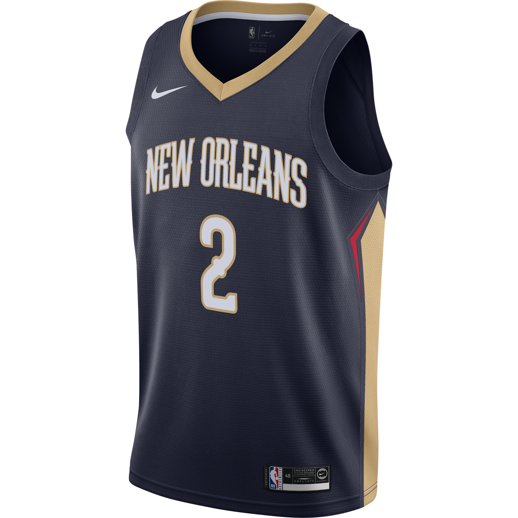 Lonzo ball deals pelicans jersey nike