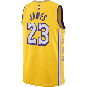 LeBron James LAL City Edition Nike NBA Swingman Jersey