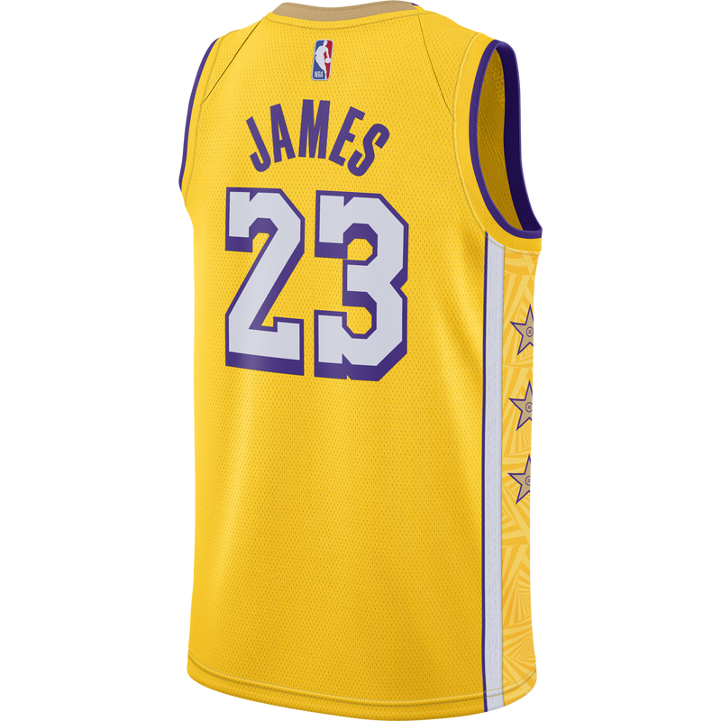 LeBron James LAL City Edition Nike NBA Swingman Jersey