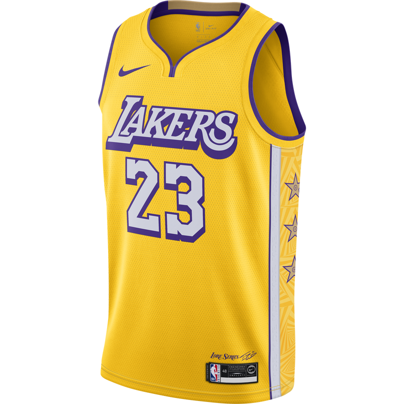 LeBron James LAL City Edition Nike NBA Swingman Jersey