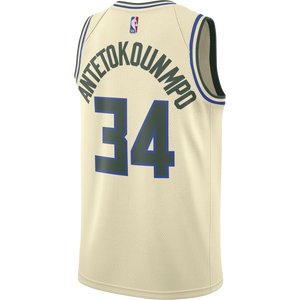 Giannis Antetokounmpo MIL City Edition Nike NBA Swingman Jersey