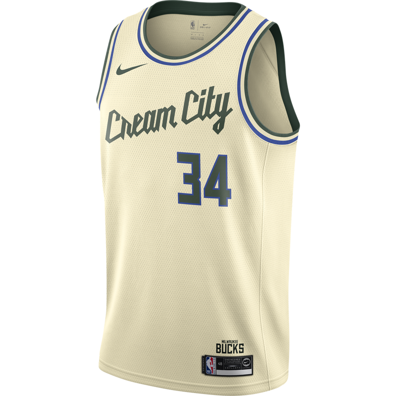 Giannis Antetokounmpo MIL City Edition Nike NBA Swingman Jersey