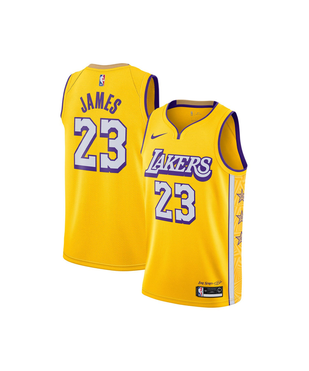 LeBron James LAL City Edition Nike NBA Swingman Jersey