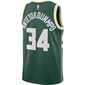 Giannis Antetokounmpo MIL Icon Edition Nike NBA Swingman Jersey